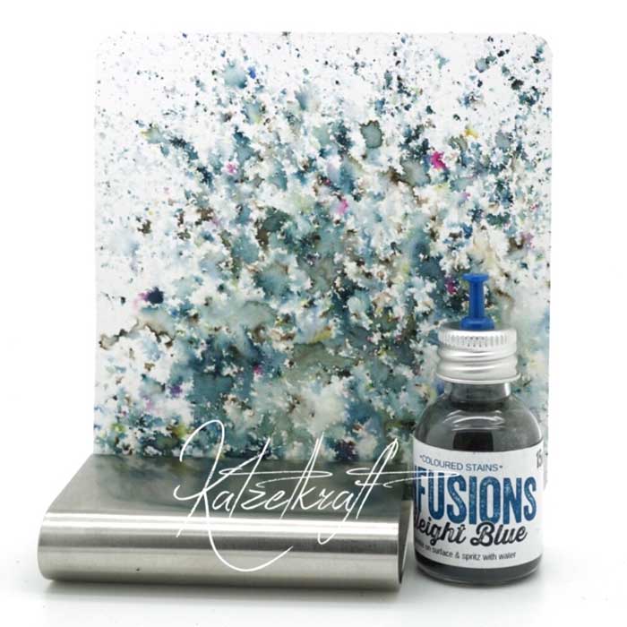infusions paperartsy sleight blue