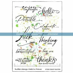 stamp-scrapbooking-rubber-unmounted-sheet-A5-feelings-KTZ291-Enjoy-quotes-1