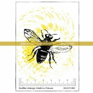tampon-scrapbooking-caoutchouc-non-monté-planche-A7-abeille-SOLO173