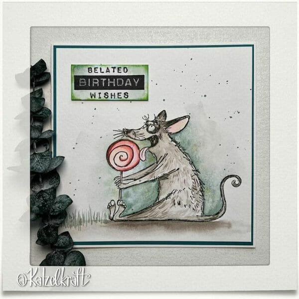 thoughtful cat scrapbooking stamp dainius collection a6