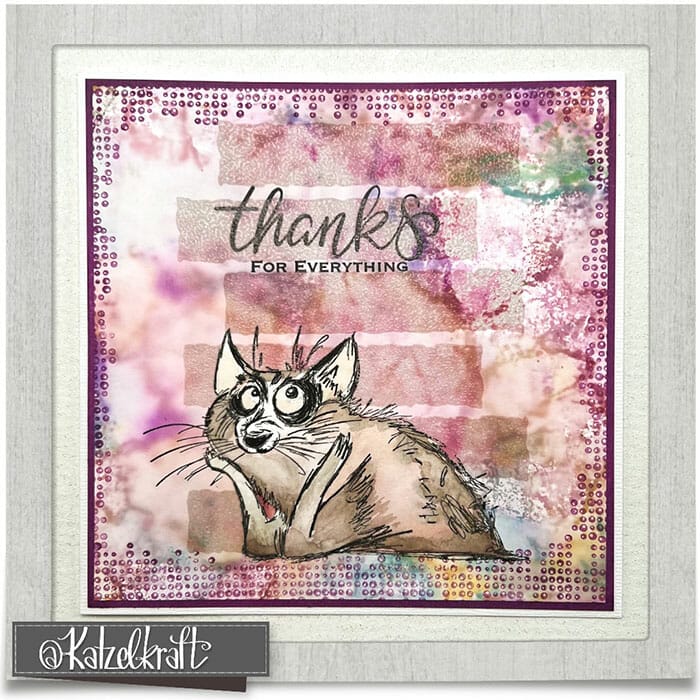 thoughtful cat scrapbooking stamp dainius collection a6