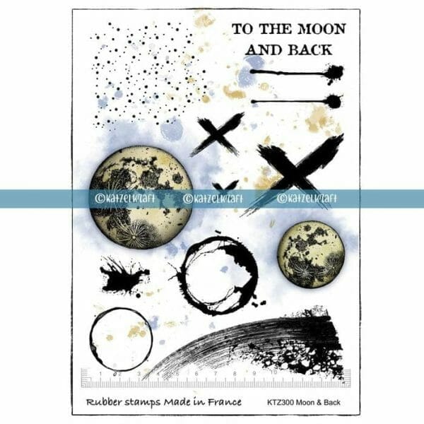 stamp-scrapbooking-rubber-unmounted-sheet-A5-moon-and-back-moons-KTZ300