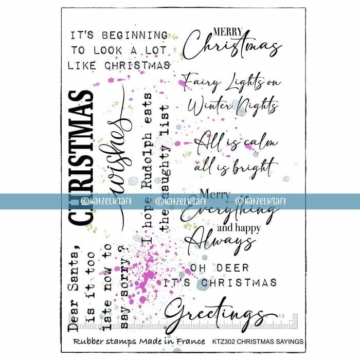 stamp-scrapbooking-rubber-unmounted-sheet-A5-christmas-saying-quotes-noel-KTZ302