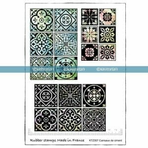stamp-scrapbooking-rubber-unmounted-board-A5-stamps-tiles-cement-KTZ307
