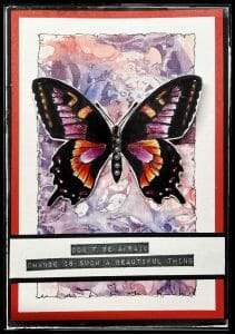 Winged - Butterfly stamp - A5 photo review