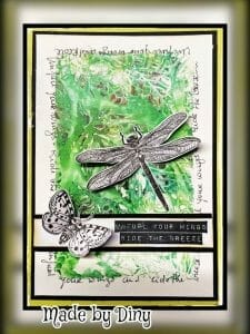 Winged - Butterfly stamp - A5 photo review